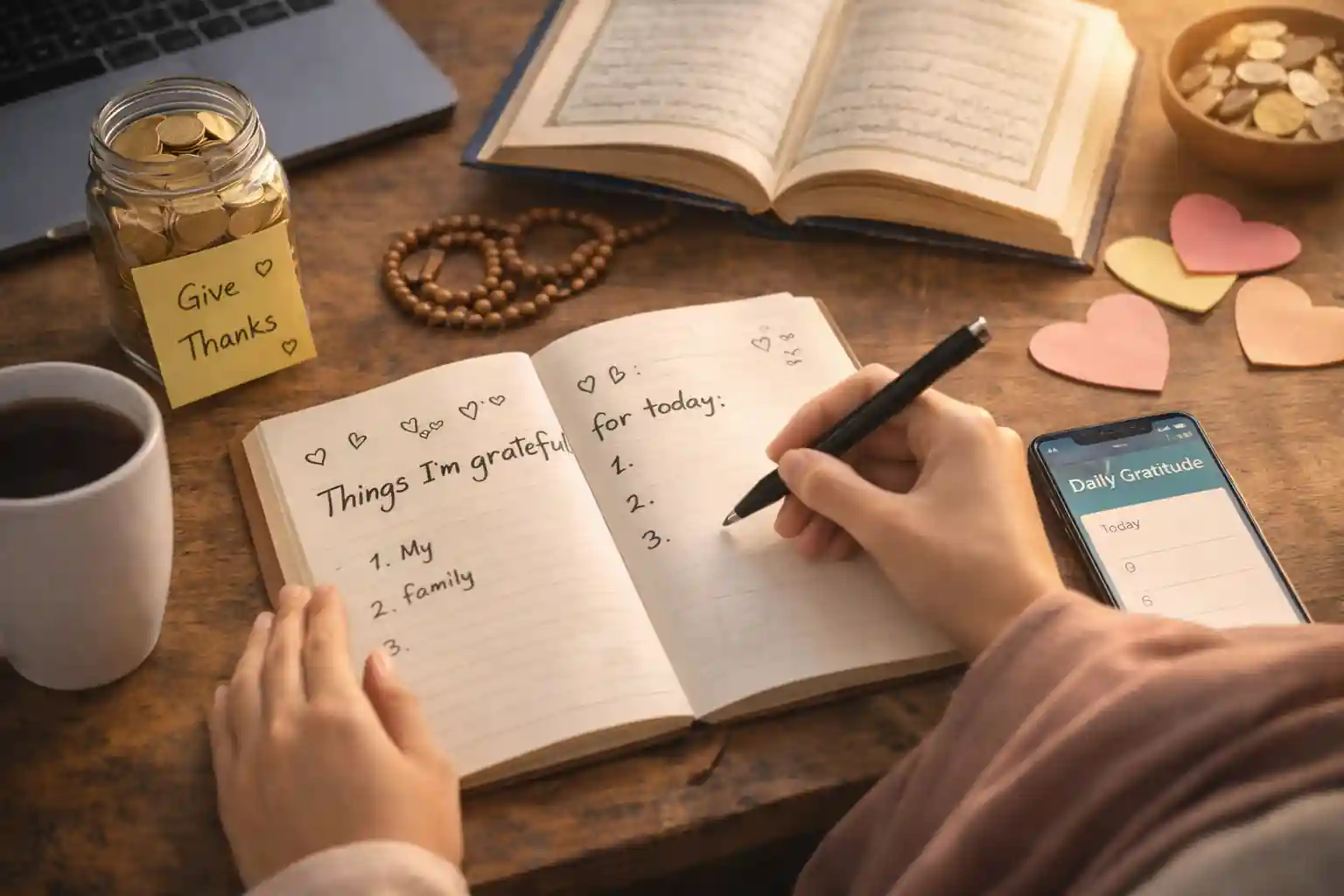 ابزار کاربردی برای تمرین شکرگزاری